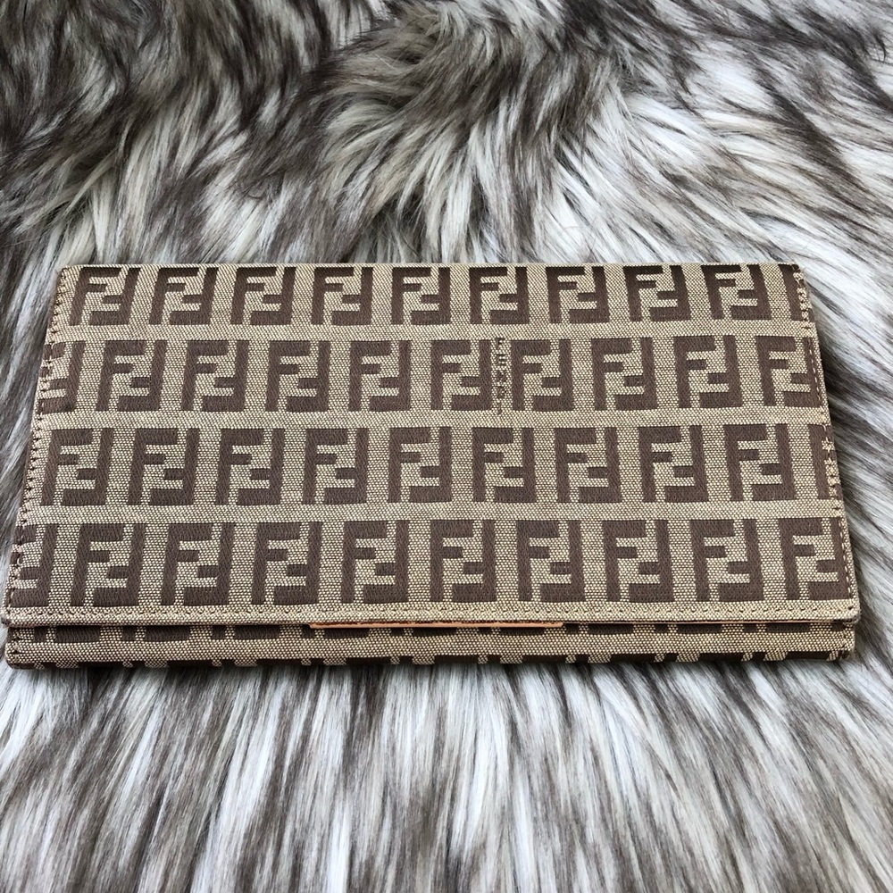 Fendi Brown and Tan Wallet